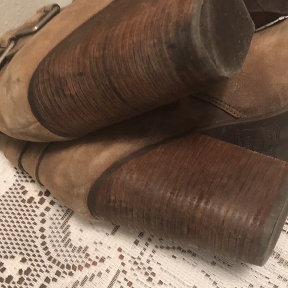 Lucky Brand Laureen Ankle Boots Sz 10 M 4 Inch Block Heels - Picture 9 of 9